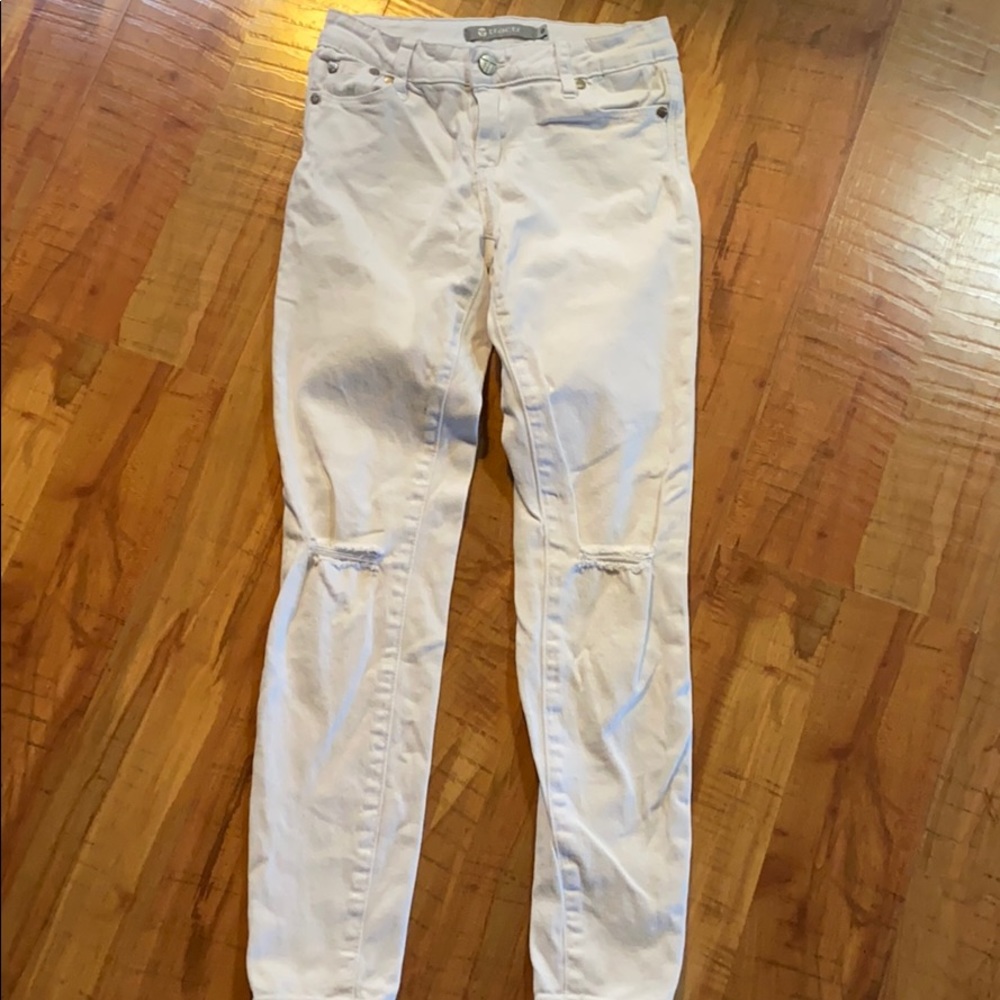 Factory Distressed Tractr Jeggings